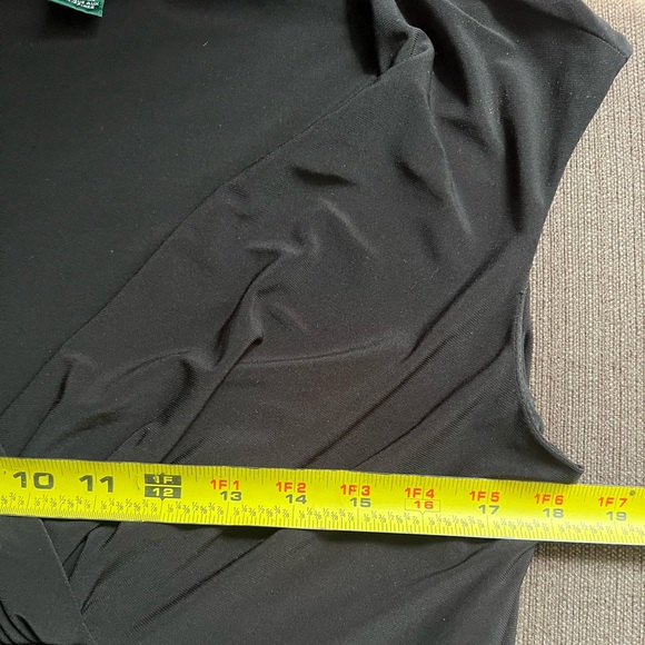 Lauren Ralph Lauren Faux Wrap Dress Size 14 Stretch
Cocktail Capsule Black - Picture 6 of 10